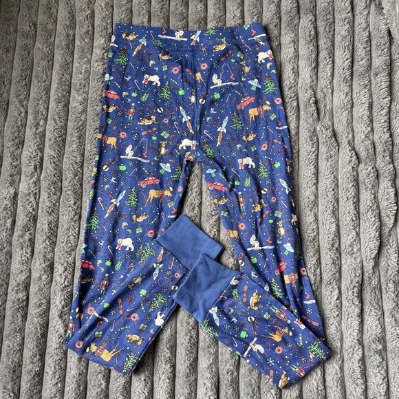 NWT J. Crew crewcuts Navy Winter Print Kids Pajama Set Size 10 - Picture 8 of 8